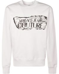 Versace - Couture Logo Ribbed Sweatshirt - Lyst