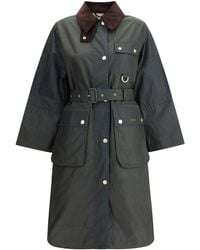 Barbour - Milda Waxed Trench Coat - Lyst