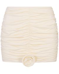 LaRevêche - Ivory Lillibet Mini Skirt - Lyst