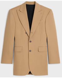 Celine - Celine Single-Breasted Wool Blazer - Lyst