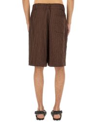 Dries Van Noten - Pleated Shorts Polyester - Lyst