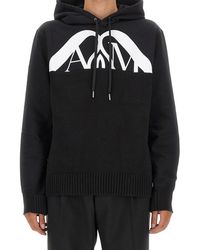 McQueen - Sweatshirt With Logo Cotton Sweatshirts - Lyst
