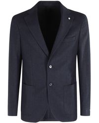 Luigi Bianchi - Giacca Cotone Mano Cashmere - Lyst