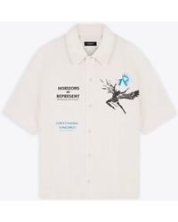 Represent - Icarus Ss Shirt Off Lyocell Shirt With Icarus Graphic Print And Logo - Lyst