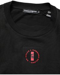 Dolce & Gabbana - Cotton Jersey Logo Patch Crew Neck T-Shirt - Lyst