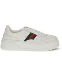 Gucci - White Calf Leather Bos Taurus Chunky Sneakers - Lyst