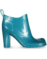 Bottega Veneta - Shine Rubber Block-Heel Boots - Lyst