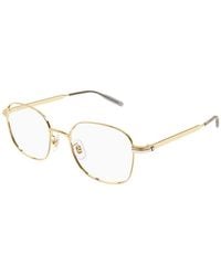 Montblanc - Eyeglasses Square Full Rim, Frame And Clear Demo Lens Mb0238Ok001 - Lyst