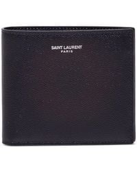 Saint Laurent - Bifold Wallet Leather Calfskin - Lyst