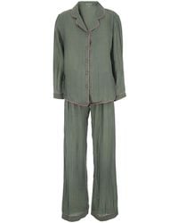 THE ROSE IBIZA - Suit Silk Blend Trouser Suits - Lyst