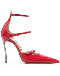 Casadei - Super Blade Rachel Leather Pumps - Lyst