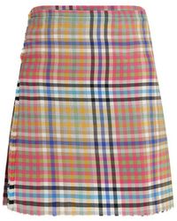 Vivienne Westwood - Multicolor Wool Oves Aries Mini Skirt - Lyst