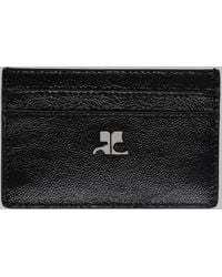 Courreges - Card Holder Napplack Leather Wallets & Purses - Lyst