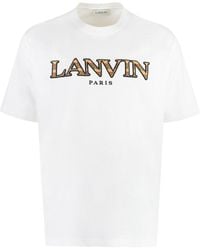 Lanvin - Cotton Crew-neck T-shirt - Lyst