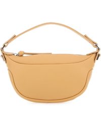BY FAR - Sand Leather Mini Ami Handbag - Lyst