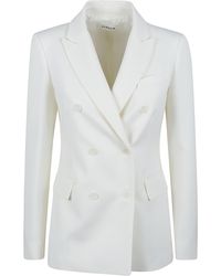 P.A.R.O.S.H. - Giacca Double-breasted Wool-blend Blazer - Lyst
