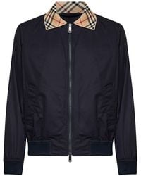 Burberry - Jacket Harrington Glenfields Gabardine - Lyst