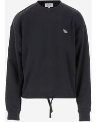 Maison Kitsuné - Cotton Sweatshirt With Baby Fox Logo - Lyst
