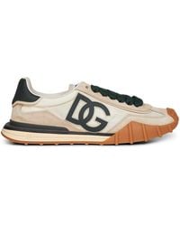Dolce & Gabbana - Mesh And Suede Dg Athletic Sneakers - Lyst