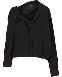 Balenciaga - One Shoulder Lyocell Shirt - Lyst