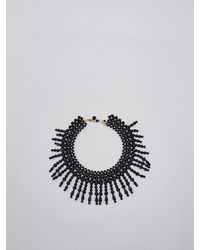 Twin Set - Fabric Necklace - Lyst