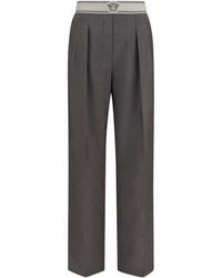 Versace - Wool And Mohair Pants - Lyst