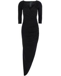 Norma Kamali - Dress With Draped Details - Lyst