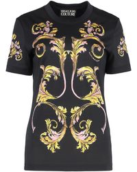 Versace Jeans Couture - Cotton Crew-Neck T-Shirt T-Shirts & Jerseys - Lyst