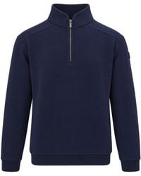K-Way - Knit Half-Zip Aubie Cotton Sweater - Lyst