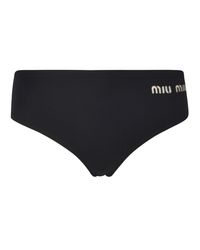 Miu Miu - Side Logo Swim Briefs - Lyst