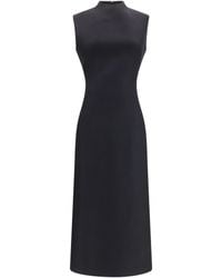 Maison Margiela - Sleeveless Virgin Wool Midi Dress Fleece Ovis Aries - Lyst