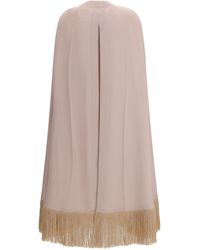 DI STAVNITSER - Deco Crepe Cape Viscose; Acetate Coat - Lyst