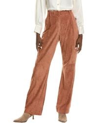Brunello Cucinelli - Four-Pocket Leather Palazzo Pants - Lyst