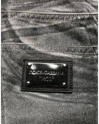Dolce & Gabbana - Washed Mid Waist Straight Denim Jeans Cotton Clothing - Lyst