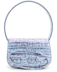 DIESEL - 1Dr Leather Shoulder Bag Con Logo Oval D - Lyst