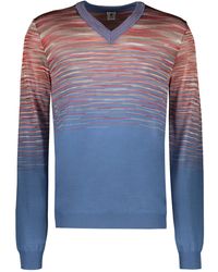 M Missoni - Wool V-Neck Sweater - Lyst