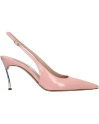 Casadei - Pink Leather Sandal - Lyst