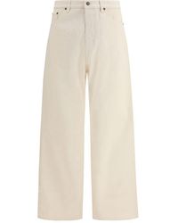 Valentino Garavani - Beige Cotton Casual Pants - Lyst