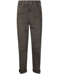 JW Anderson - Contrast Turn-Up Denim Jeans - Lyst