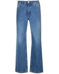 Ami Paris - Cotton Baggy Straight-Leg Jeans - Lyst