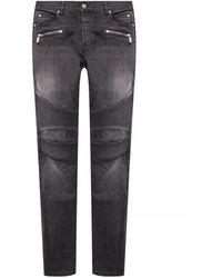 Balmain - Cotton Jeans - Lyst