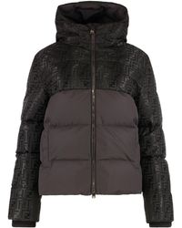 Fendi - Down Jacket Ff Jacquard Cotton Puffer - Lyst
