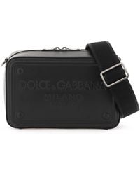 Dolce & Gabbana - Embossed Logo Cross-Body Bag - Lyst