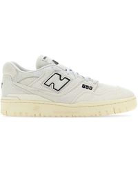 New Balance - Ivory Canvas 550 Sneakers - Lyst