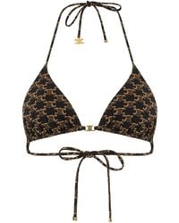 Celine - Triangle Bikini Top Jersey Polyamide Bikinis - Lyst