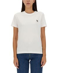 PS by Paul Smith - T-Shirt With Logo Patch - Lyst