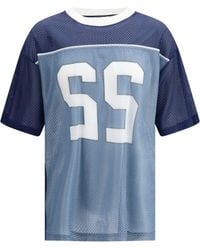Moschino - Technical Mesh T-Shirt Polyester T-Shirts - Lyst