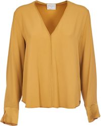 Forte Forte - V-Neck Long-Sleeved Top - Lyst