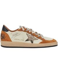 Golden Goose - Sneakers Ballstar Suede Ovine Leather Trainers - Lyst