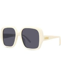 Loewe - Sunglasses Square Full Rim, Frame And Smoke Lens Lw40134U25A - Lyst